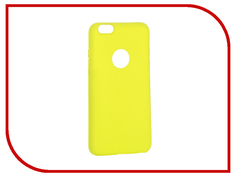 Аксессуар Чехол Krutoff Silicone для iPhone 6 Plus Yellow 11819