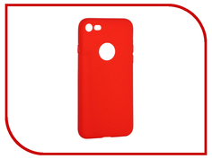 Аксессуар Чехол Krutoff Silicone для iPhone 7 Red 11822