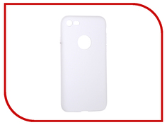 Аксессуар Чехол Krutoff Silicone для iPhone 7 White 11821