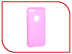 Аксессуар Чехол Krutoff Silicone для iPhone 7 Pink 11823