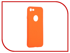 Аксессуар Чехол Krutoff Silicone для iPhone 7 Orange 11824