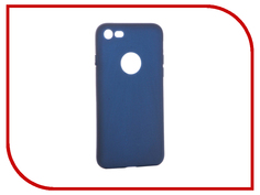 Аксессуар Чехол Krutoff Silicone для iPhone 7 Dark Blue 11827