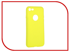 Аксессуар Чехол Krutoff Silicone для iPhone 7 Yellow 11828