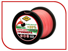 Аксессуар Леска для триммера DDE Hard Line 2.0mm x 126m Grey-Red 645-068