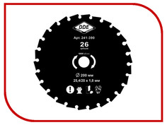 Аксессуар Нож для кустореза DDE Wood Cut 26/200/25.4/20mm 241-390