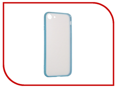 Аксессуар Чехол BROSCO Silicone для APPLE iPhone 7 Light Blue Matte IP7-TPU-BMP-BLUE