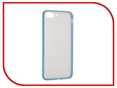 Аксессуар Чехол BROSCO Silicone для APPLE iPhone 7 Plus Light Blue Matte IP7P-TPU-BMP-BLUE