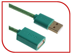 Аксессуар Greenconnect USB 2.0 AM - AF 1m Green GCR-UEC8M5-BB2SG-1.0m