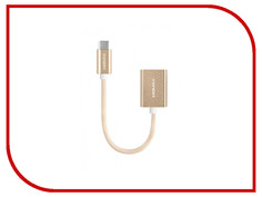 Аксессуар MOMAX OTG USB/Type-C Elite Link 18cm DTAF Gold
