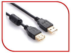 Аксессуар Greenconnect Premium USB 2.0 AM-AF Black GCR-UEC3M-BB2S-0.3m