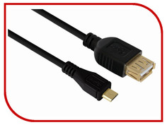 Аксессуар Greenconnect Premium OTG micro USB AM-AF 0.3m Black GCR-MB2AF-BB2S-0.3m