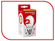 Лампочка Экономка Шарик GL45 5W E14 230V 3000K Eco_LED5WGL45E1430