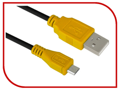 Аксессуар Greenconnect USB 2.0 AM-Micro B 5pin 3.0m Black-Yellow GCR-UA3MCB1-BB2S-3.0m