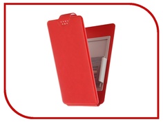 Аксессуар Чехол-флип Clever SlideUP M 4.4-5.0-inch универсальный иск. кожа Red Media Gadget