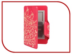 Аксессуар Чехол-книжка Media Gadget Clever LE SlideUP S 3.5-4.3-inch универсальный Red, золотой узор CSU055
