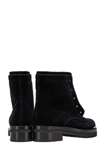 Ботинки из бархата Alexander Mc Queen