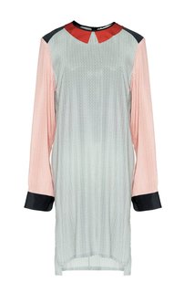 Шелковое платье с воротничком Stella Mc Cartney