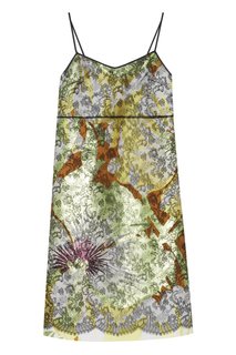 Платье из хлопка и шелка Rochas