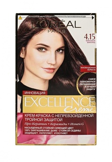 Краска для волос LOreal Paris Excellence, оттенок 4.15, Морозный шоколад