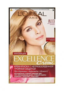 Краска для волос LOreal Paris Excellence, оттенок 8.13, Светло-русый бежевый