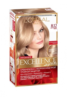 Краска для волос LOreal Paris Excellence, оттенок 8.12, Мистический блонд