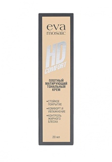 Тональный крем Eva Mosaic HD Comfort ухаживающий, 20 мл, 01 Фарфор