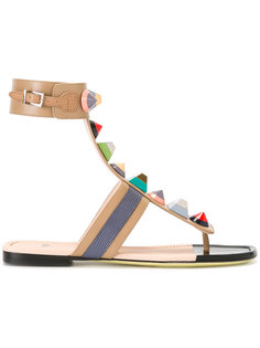 декорированные сандалии Fendi