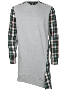 checkered long sweatshirt Moohong