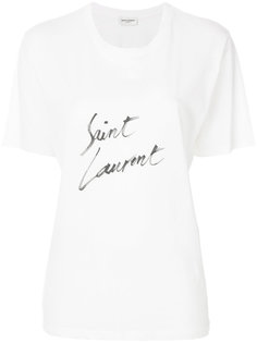 футболка с логотипом  Saint Laurent