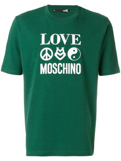 футболка с логотипом Love Moschino