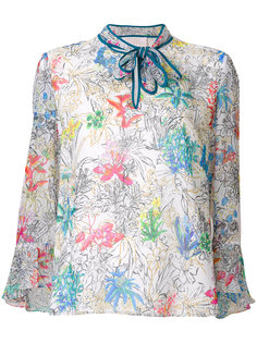 блузка с цветочным принтом Peter Pilotto
