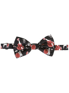 галстук-бабочка с принтом музыкальных инструментов  Dolce & Gabbana