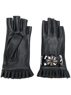 декорированные перчатки без пальцев Twin-Set