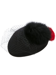 fur and net hat Federica Moretti