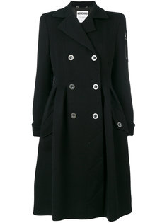 двубортное пальто в стиле платье Moschino