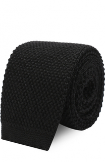 Шерстяной вязаный галстук HUGO