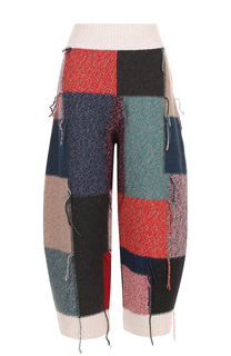 Укороченные шерстяные брюки с декоративной отделкой Stella McCartney
