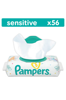 Влажные салфетки 56 шт PAMPERS