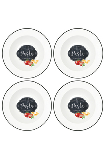 Набор 4 тарелки "Кухня", 22 см EASY LIFE S.P.A.