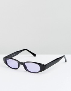 Черные солнцезащитные очки кошачий глаз Reclaimed Vintage - Черный