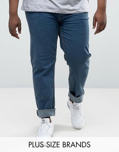 Комфортные выбеленные джинсы Duke PLUS - Синий