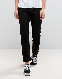 Черные стретчевые джинсы слим с заниженной талией Lee Powell - Черный
