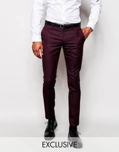 Эксклюзивные зауженные брюки Selected Homme - Красный