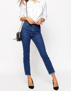 Узкие джинсы в винтажном стиле с завышенной талией ASOS Farleigh - Синий