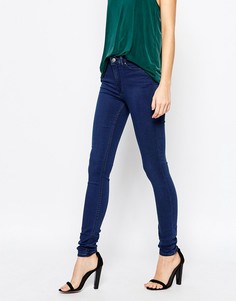Супероблегающие джинсы с завышенной талией Weekday - Синий