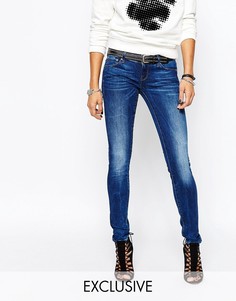 Супероблегающие джинсы с заниженной талией G Star Be Raw 3301-A - Синий