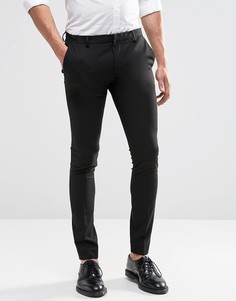 Черные супероблегающие строгие брюки ASOS - Черный