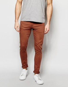 Супероблегающие джинсы цвета ржавчины ASOS - Коричневый
