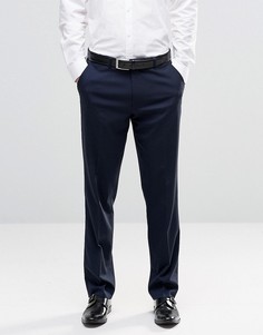 Темно-синие строгие брюки слим ASOS - Темно-синий