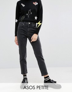 Черные узкие джинсы в винтажном стиле ASOS PETITE Farleigh - Черный